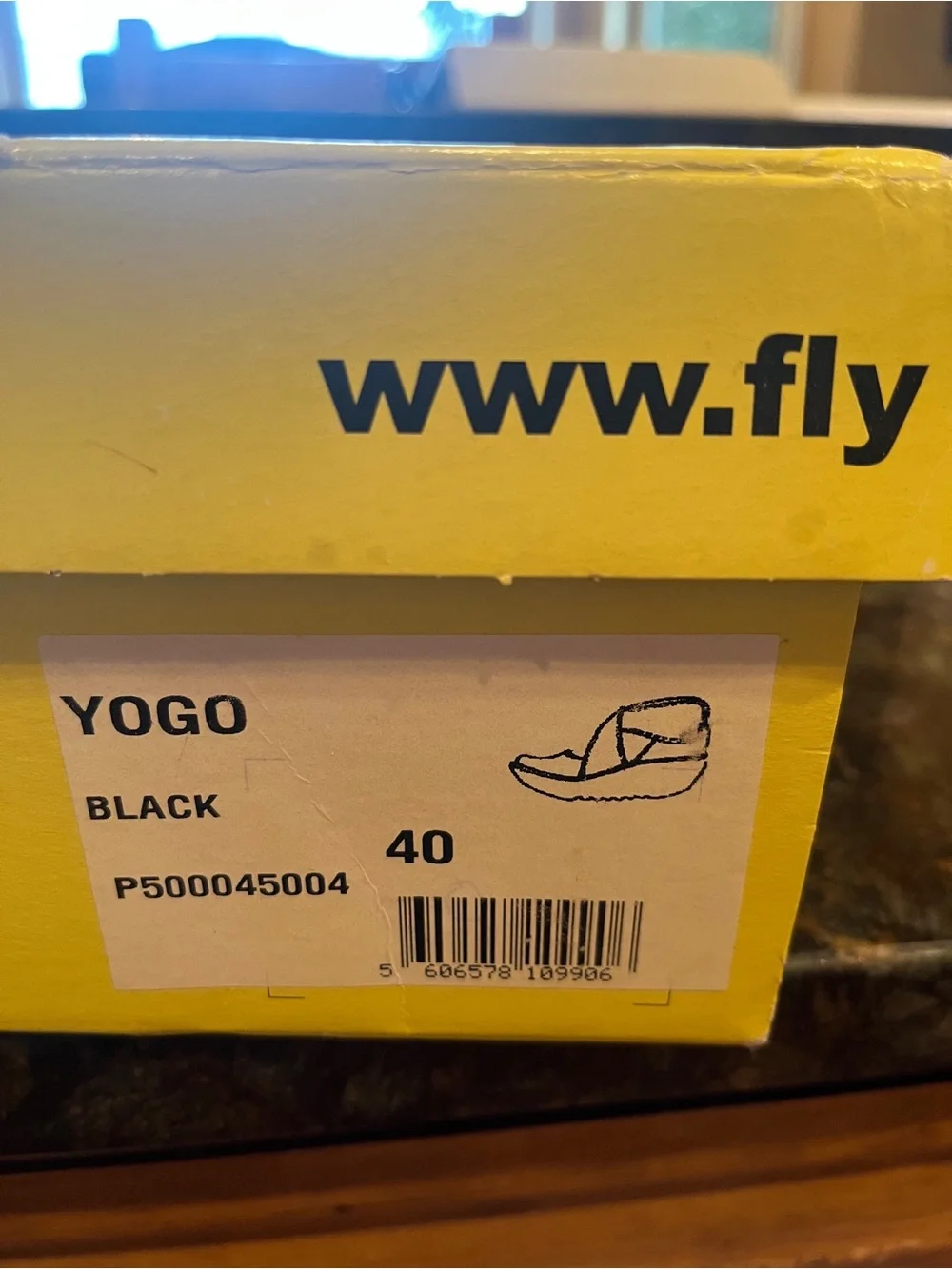 Fly London Black Women's Wedge Mary Jane Comfort Shoes